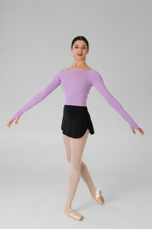 Gymo Dancewear Warm Up Üst Woolie Lila