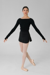  - Gymo Dancewear Warm Up Üst Woolie Siyah