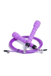 GYMO SPORTS - Gymo Pro Series Kaydırmaz Saplı Egzersiz Antrenman Atlama İpi Mor