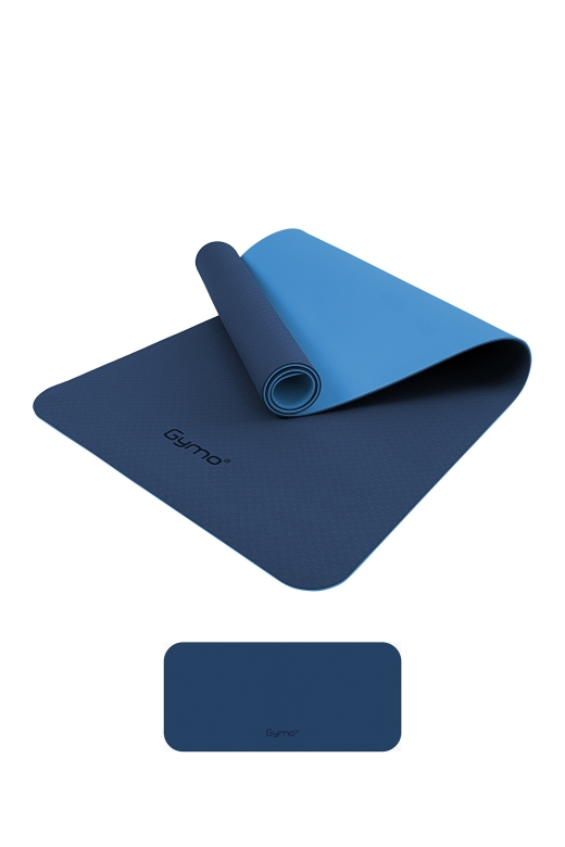 Gymo Ekolojik 6mm TPE Yoga Matı Pilates Minderi Diz Dirsek Koruyucu Matlı Set Mavi Gymo Ekolojik 6mm TPE Yoga Matı Pilates Minderi Diz Dirsek Koruyucu Matlı Set Mavi