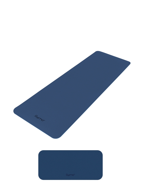 Gymo Ekolojik 6mm TPE Yoga Matı Pilates Minderi Diz Dirsek Koruyucu Matlı Set Mavi