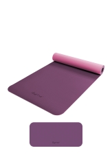 Gymo - Gymo Ekolojik 6mm TPE Yoga Matı Pilates Minderi Diz Dirsek Koruyucu Matlı Set Mürdüm