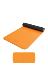 Gymo - Gymo Ekolojik 6mm TPE Yoga Matı Pilates Minderi Diz Dirsek Koruyucu Matlı Set Turuncu