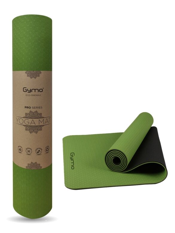 Gymo Ekolojik 6mm TPE Yoga Matı Pilates Minderi Yeşil