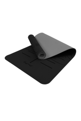  - Gymo Hizalamalı 6mm TPE Yoga Matı Pilates Minderi Siyah (1)