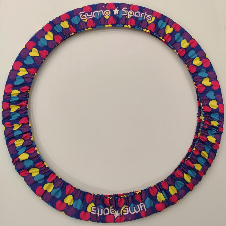 Gymo Hoop Holder Colour Hearts (Custom Name Printing Option)