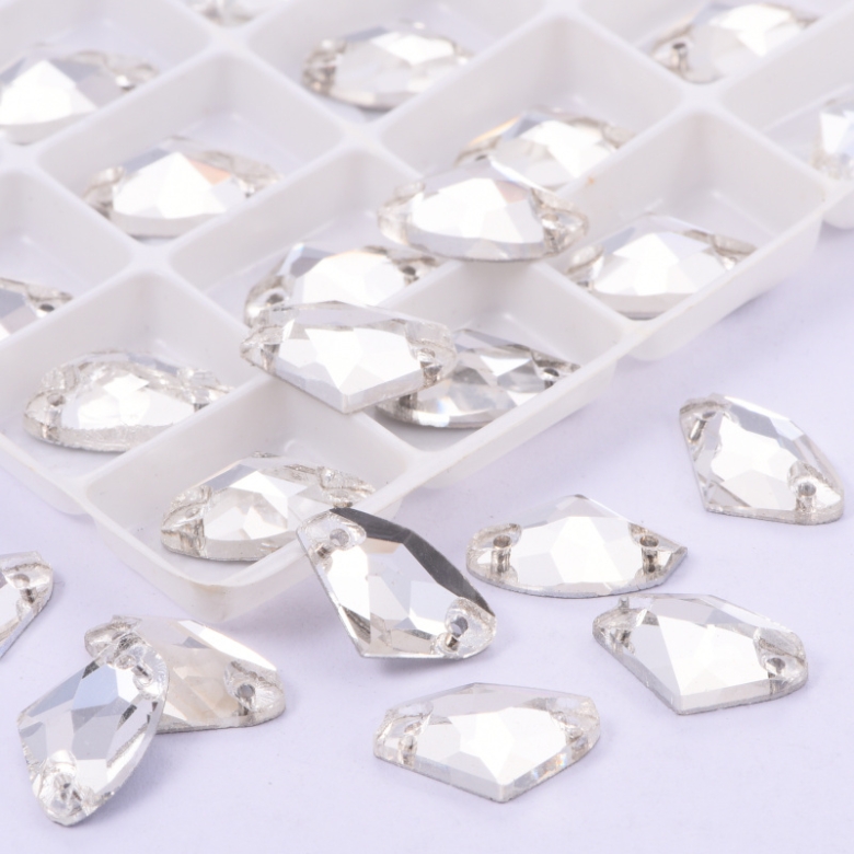 Gymo Premium Dikme Kristal AX Shape 9*14mm Crystal 48 Ad.