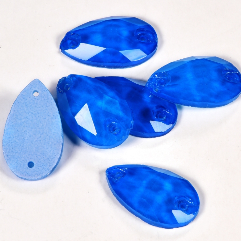 Gymo Premium Dikme Kristal Teardrop 10.5*18mm N03 Sapphire Neon 28 Ad.