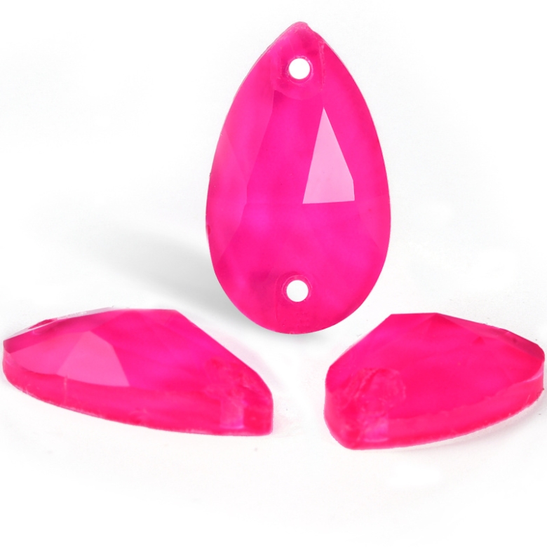 Gymo Premium Dikme Kristal Teardrop 10.5*18mm N08 Rose Neon 28 Ad.