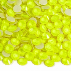 Gymo - Gymo Premium Kalite Altı Düz Ütü İle Yapışan (Hotfix) Kristal Taş SS20 (4.6-4.8mm) Citrine Neon (720 Adet)