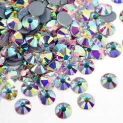 Gymo - Gymo Premium Kalite Altı Düz Ütü İle Yapışan (Hotfix) Kristal Taş SS20 (4.6-4.8mm) Crystal AB (10 Gross - 1440 Adet)
