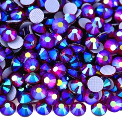 Gymo - Gymo Premium Kalite Altı Düz Ütü İle Yapışan (Hotfix) Kristal Taş SS20 (4.6-4.8mm) Dark Siam AB (10 Gross - 1440 Adet)