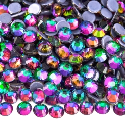 Gymo - Gymo Premium Kalite Altı Düz Ütü İle Yapışan (Hotfix) Kristal Taş SS20 (4.6-4.8mm) Green Volcano (720 Adet)