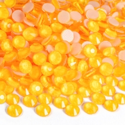 Gymo - Gymo Premium Kalite Altı Düz Ütü İle Yapışan (Hotfix) Kristal Taş SS20 (4.6-4.8mm) Orange Neon (720 Adet)