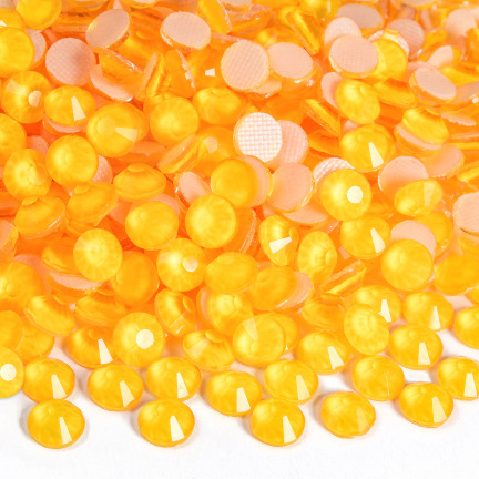 Gymo Premium Kalite Altı Düz Ütü İle Yapışan (Hotfix) Kristal Taş SS20 (4.6-4.8mm) Orange Neon (720 Adet)