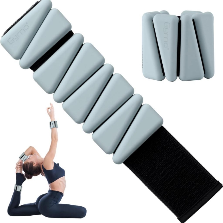 Gymo Pro Series Ayarlanabilir Silikon Bilek Ağırlığı 2x500gr Üçgen Nane Yeşili