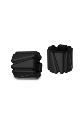Gymo - Gymo Pro Series Ayarlanabilir Silikon Bilek Ağırlığı 2x500gr Üçgen Siyah