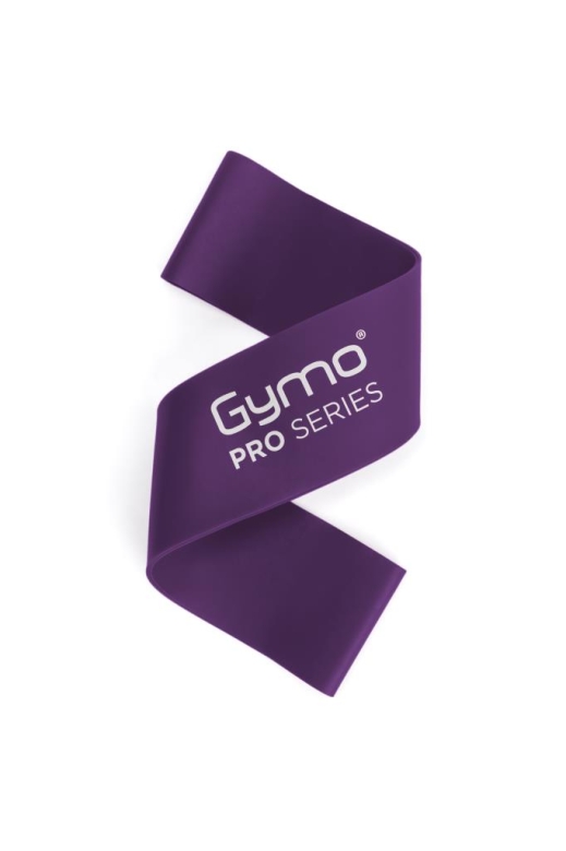 Gymo Pro Series Çantalı Direnç Bandı Fitness Pilates Esnetme Lastiği 5'li Set Mor