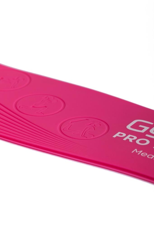 Gymo Pro Series Çantalı Direnç Bandı Fitness Pilates Esnetme Lastiği 5'li Set Silikon Mor