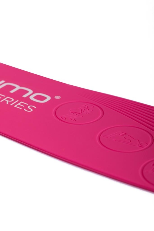 Gymo Pro Series Çantalı Direnç Bandı Fitness Pilates Esnetme Lastiği 5'li Set Silikon Mor