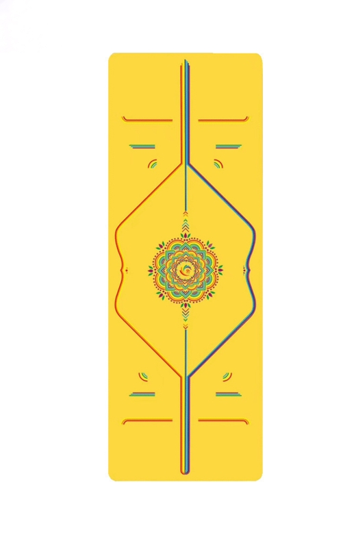 Gymo Pro Series® Pu-Rubber Kaydırmaz Kauçuk Yoga Pilates Matı 5mm Yellow