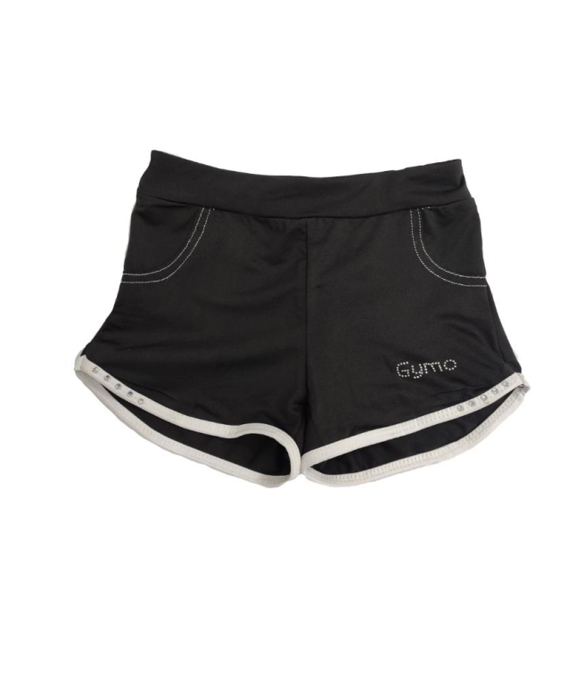 Gymo Sports Beyaz Biyeli Taşlı Şort