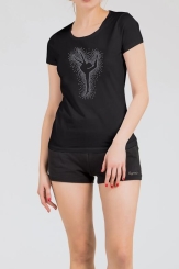 GYMO SPORTS - Gymo Sports Dansçı Kız Polyamid T-Shirt Kombin