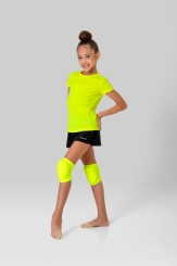 GYMO SPORTS - Gymo Sports İçlikli Paraşüt Şort Siyah x Fosforlu Sarı (1)