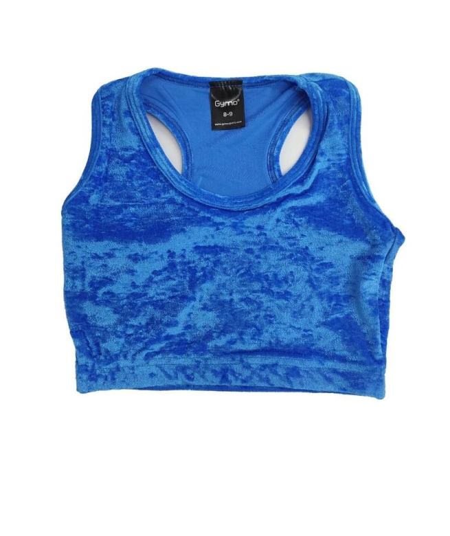 Gymo Sports Kadife Büstiyer Mavi