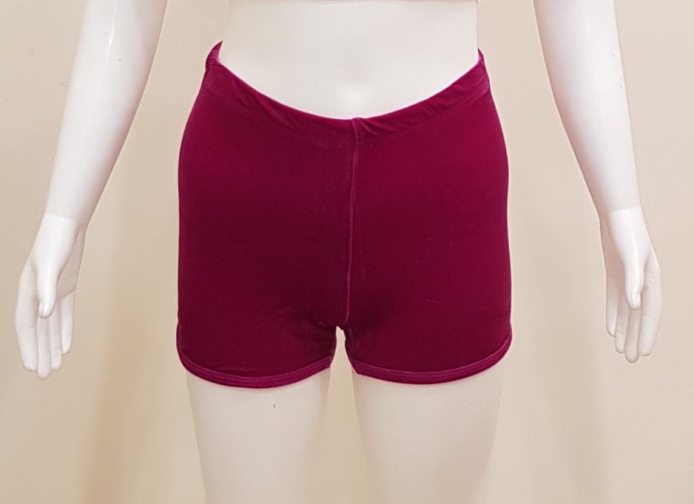 Gymo Sports Kadife Şort Bordo