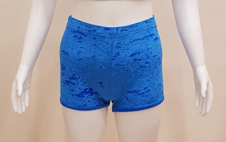 Gymo Sports Kadife Şort Mavi