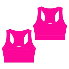 GYMO SPORTS - Gymo Sports Polyamid Büstiyer Fosforlu Pembe