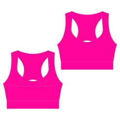 GYMO SPORTS - Gymo Sports Polyamid Pencereli Büstiyer F. Pembe