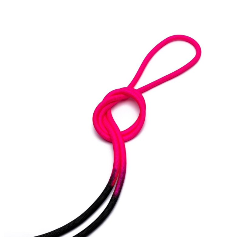 Gymo Sports Pro Series Cimnastik İpi Fosforlu Pembe&Siyah