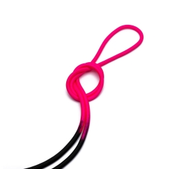 GYMO SPORTS - Gymo Sports Pro Series Cimnastik İpi Fosforlu Pembe&Siyah