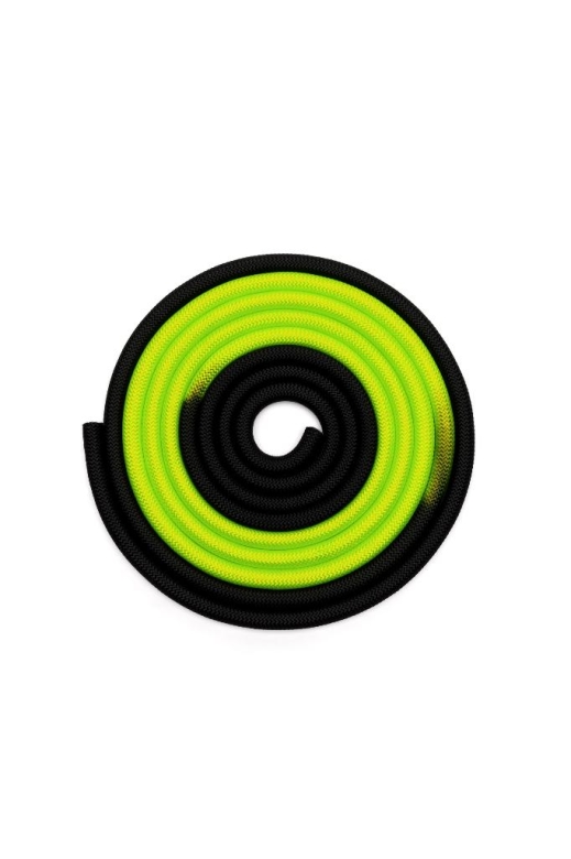 Gymo Sports Pro Series Cimnastik İpi Siyah&Fosforlu Sarı