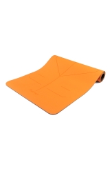 Gymo - Gymo UltraGrip Hizalamalı 6mm TPE Yoga Matı Pilates Minderi Turuncu