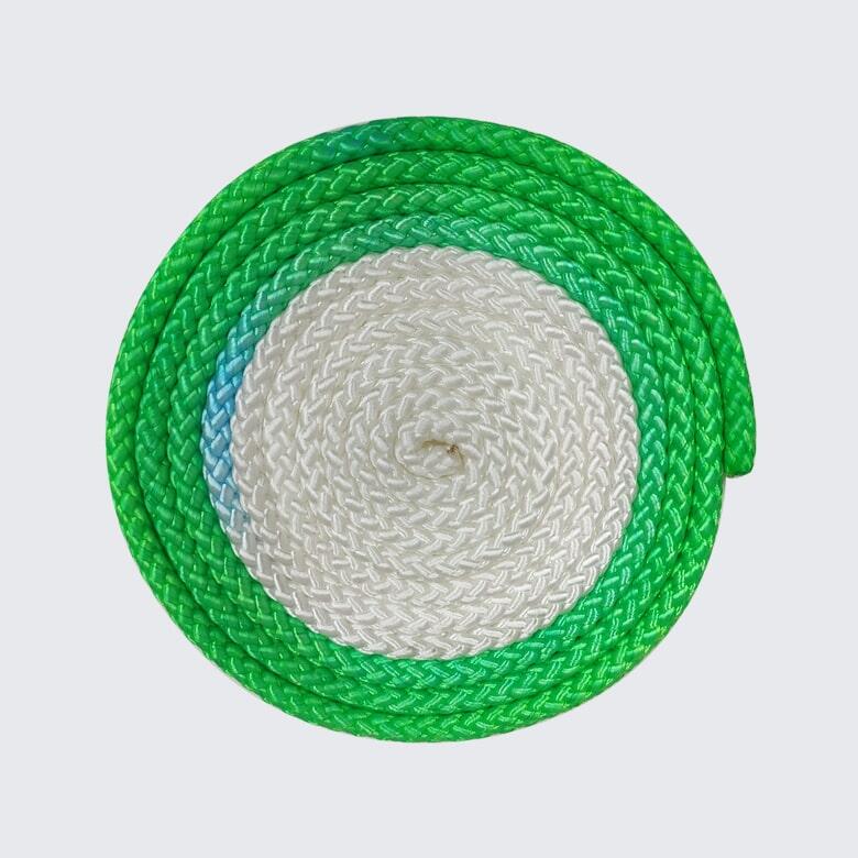 Gymo Sports Rhythmic Gymnastic Rope White x Green