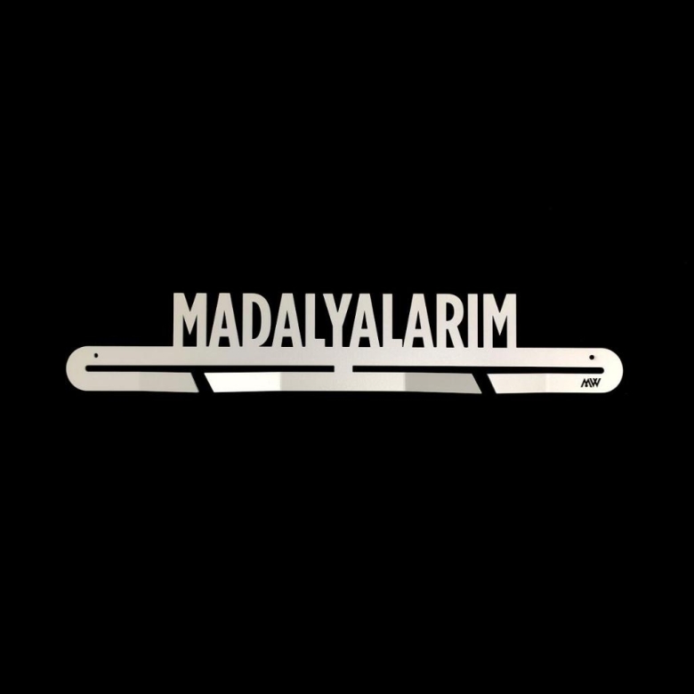 Medal Wall Medal Holder Madalyalarım Theme Grey Colour
