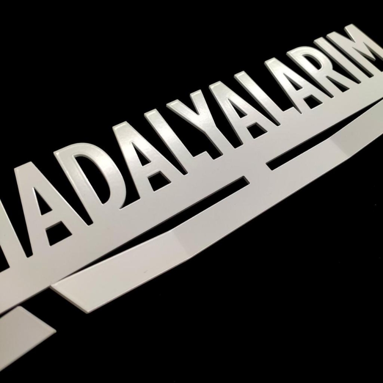 Medal Wall Medal Holder Madalyalarım Theme White Colour
