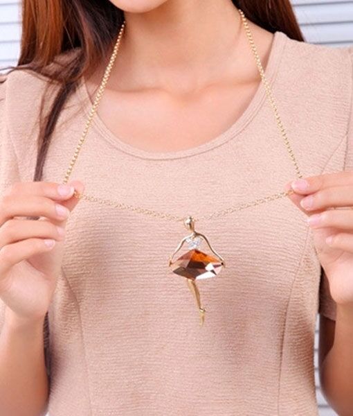 Necklace With Ballet Stones