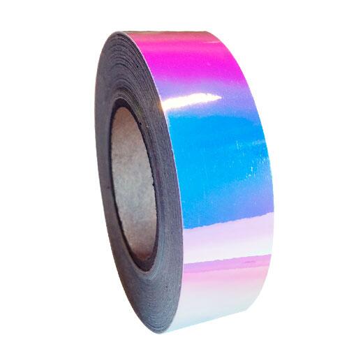 Pastorelli Decoration Tape Laser Iridescent 02481 Pink&Lilac&Sky Blue