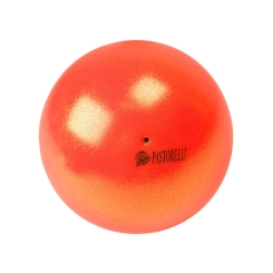 Pastorelli High Vision Ball 18cm Simli Ritmik Cimnastik Topu Red Orange
