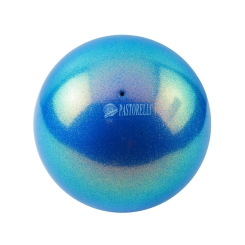 PASTORELLI - Pastorelli High Vision Ball 18cm Simli Ritmik Cimnastik Topu Sapphire