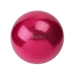 PASTORELLI - Pastorelli High Vision Ball 18cm Simli Ritmik Cimnastik Topu Raspberry