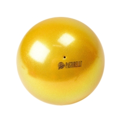 PASTORELLI - Pastorelli High Vision Ball 18cm Simli Ritmik Cimnastik Topu Honey