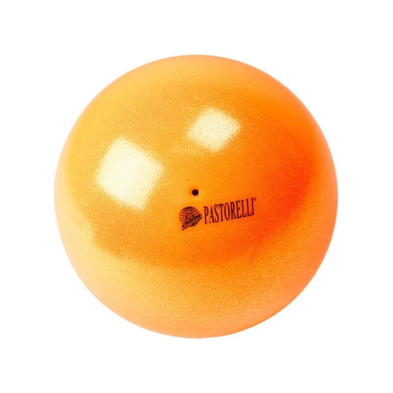 Pastorelli High Vision Ball 18cm Simli Ritmik Cimnastik Topu Orange