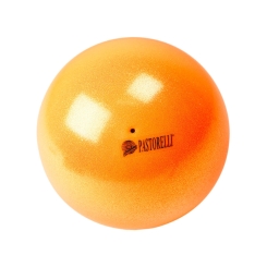PASTORELLI - Pastorelli High Vision Ball 18cm Simli Ritmik Cimnastik Topu Orange