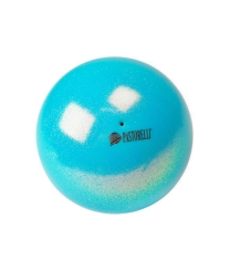 Pastorelli High Vision Ball 18cm Simli Ritmik Cimnastik Topu Light Blue