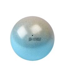 PASTORELLI - Pastorelli High Vision Shaded Ball 18cm Simli Ritmik Cimnastik Topu Silver/Sky Blue
